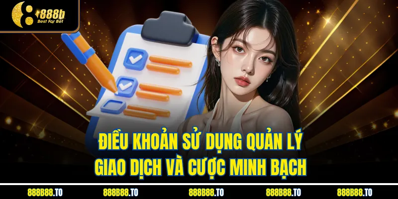  Điều Khoản Sử Dụng quản lý giao dịch và cược minh bạch