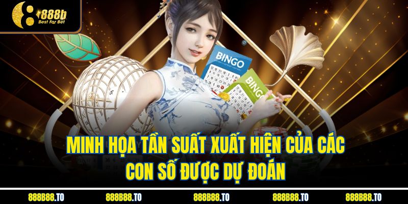 Minh họa tần suất xuất hiện của các con số được dự đoán